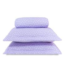 Cobre Leito Casal Padrão Classic Estampado 160 Fios 3 Peças - Poa Lilas