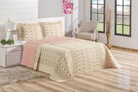 Cobre Leito Casal Queen 03 Peças Sthefany Estampado Cobre Leito Casal Queen 03 Peças Sthefany Estampado