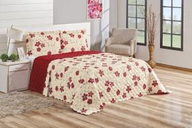 Cobre Leito Casal Queen 03 Peças Sthefany Estampado Cobre Leito Casal Queen 03 Peças Sthefany Estampado