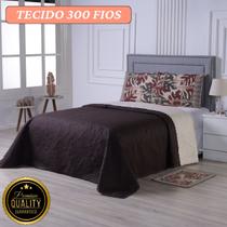 Cobre Leito Casal Queen 3 Peças Dupla Face Micropercal 300 Fios Elegância, Conforto e Toque Macio