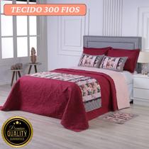 Cobre Leito Casal Queen 6 Peças Dupla Face Micropercal 300 Fios Elegância, Conforto e Toque Macio Cobre Leito Casal Queen 6 Peças Dupla Face Micropercal 300 Fios Elegância, Conforto e Toque Macio