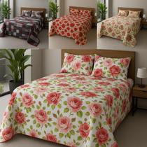 Cobre Leito Casal Queen Avulso LEAL Matelado Estampas Sortidas