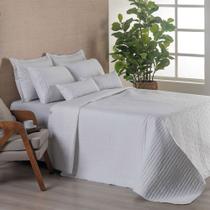 Cobre Leito Casal Queen Colcha Jogo de Cama Dupla Face Cobreleito Bordado Urbany 400Fios Cobre Leito Casal Queen Colcha Jogo de Cama Dupla Face Cobreleito Bordado Urbany 400Fios
