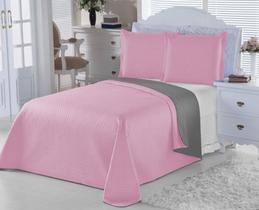 Cobre Leito Casal Queen Dueto 3Pçs Dupla Face Matelado Várias Cores Cobre Leito Casal Queen Dueto 3Pçs Dupla Face Matelado Várias Cores