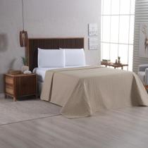 Cobre Leito Casal Queen Requinte Dupla Face Microfibra Matelado Variação: Cáqui Cobre Leito Casal Queen Requinte Dupla Face Microfibra Matelado Variação: Cáqui