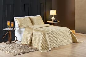 Cobre Leito Casal Queen Shine Charmousse 3Pçs Varias Cores Prata, Palha, Bronze, Dourado, Rose