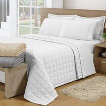 Cobre Leito Casal Soft 3 Peças Branco