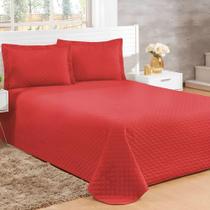 Cobre Leito Casal Veneza Matelassê 400 Fios - Toq - Vermelho