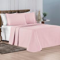 Cobre Leito Charm Queen 03 Peças - disponível na cor Rosa Cobre Leito Charm Queen 03 Peças - disponível na cor Rosa