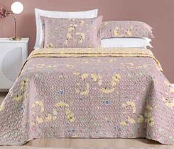 Cobre Leito Colcha Bouti King Dupla Face Estampado 3 Peças Cobre Leito Colcha Bouti King Dupla Face Estampado 3 Peças