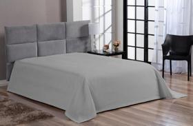 Cobre Leito Colcha Cama King Piquet Cinza Algodão Hotel