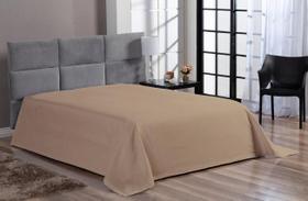 Cobre Leito Colcha Cama Solteiro Piquet Bege Algodão Hotel