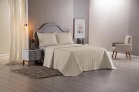Cobre Leito Colcha Casal Super King 3 Peças Palha Matelado Percal 100% Algodão