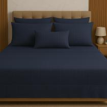 Cobre Leito Colcha de Cama Casal 3 Peças Marinho Piquet Cama de Hotel Cobre Leito Colcha de Cama Casal 3 Peças Marinho Piquet Cama de Hotel