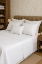 Cobre leito colcha de cama King 3 peças branco piquet