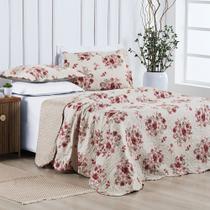 Cobre leito Colcha Estampada Queen Dupla Face estampada 3p Cobre leito Colcha Estampada Queen Dupla Face estampada 3p