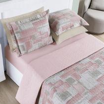 Cobre Leito Colcha King 3 Peças Cotton Select 200 Fios Estampado