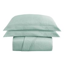 Cobre Leito Colcha King Domus Dupla Face 03 Peças - Verde - 100% Poliéster Cobre Leito Colcha King Domus Dupla Face 03 Peças - Verde - 100% Poliéster