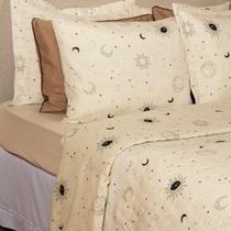 Cobre Leito Colcha King Dupla face150 fios Algodão Essencial