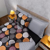 Cobre Leito Colcha Lorena Casal Queen 3 pçs Matelado Ultrassônico Dupla Face