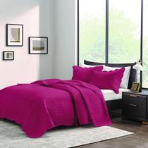 Cobre Leito Colcha Para Cama Queen Size 3 Peças Dupla Face 2,40 x 2,60 Malbec Corttex