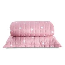 Cobre Leito Colcha Para Cama Solteiro Algodão Feminina Rosa