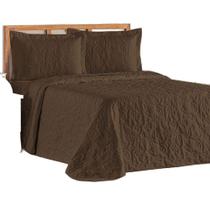 Cobre Leito Colcha Queen Mobili 03 Peças - Tabaco - 100% Poliéster Cobre Leito Colcha Queen Mobili 03 Peças - Tabaco - 100% Poliéster
