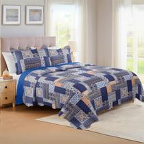 Cobre leito Colcha Queen Ultrasonic Enjoy Toque Macio Mikasa 3Pçs 240x260cm Cobre leito Colcha Queen Ultrasonic Enjoy Toque Macio Mikasa 3Pçs 240x260cm