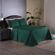 Cobre Leito Colcha Sensação King 3 Peças Matelassê - Verde Cobre Leito Colcha Sensação King 3 Peças Matelassê - Verde