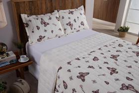 Cobre Leito Colcha Solteiro 2 Peças Borboleta Rosê Dupla Face 100% Algodão Matelado Cobre Leito Colcha Solteiro 2 Peças Borboleta Rosê Dupla Face 100% Algodão Matelado