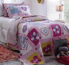 Cobre Leito Colcha Solteiro Infantil Patchwork Teen Kids RZ Cobre Leito Colcha Solteiro Infantil Patchwork Teen Kids RZ