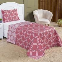 Cobre leito colcha veneza solteiro 2 peças dupla face vermelho Cobre leito colcha veneza solteiro 2 peças dupla face vermelho