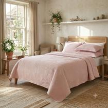 Cobre Leito Decorativo Premium Toque de Linho Linenn Queen