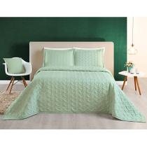 Cobre Leito Desirée Queen Bordado 200 Fios 3 Peças Verde Cobre Leito Desirée Queen Bordado 200 Fios 3 Peças Verde