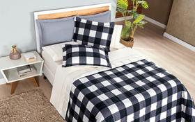 Cobre Leito Dupla Face 200 Fios Dolce Vita Solteiro 02 Peças