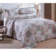 Cobre Leito Dupla Face 3 Peças Casal Padrão Matelado Cobre Leito Dupla Face 3 Peças Casal Padrão Matelado