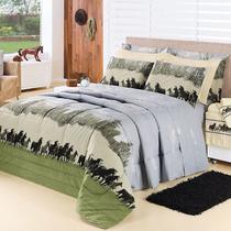 Cobre Leito Estampado Cavalo 200 Fios Casal Queen Desire 03 Peças - Texas