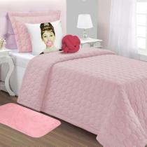 Cobre Leito Feminino Solteiro 05 Peças Splash