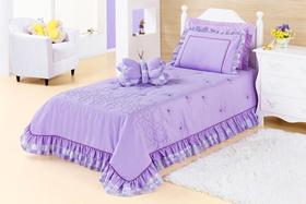 Cobre Leito Jardine Solteiro Infantil Menina 3 Peças