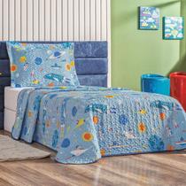 Cobre leito Kids solteiro Infantil Dupla Face Matelado 3pç Cobre leito Kids solteiro Infantil Dupla Face Matelado 3pç