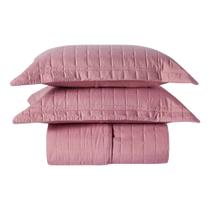 Cobre Leito King 2 Porta Travesseiros 300 fios Basic Rosê Cobre Leito King 2 Porta Travesseiros 300 fios Basic Rosê