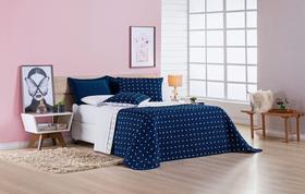 Cobre Leito King 3 Peças Petit Poá 2,80m x 2,40m