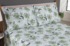 Cobre Leito King 3 Peças Piquet Algodão Estampado