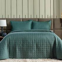 Cobre Leito King 300 Fios com Porta Travesseiro Basic Verde Cobre Leito King 300 Fios com Porta Travesseiro Basic Verde