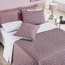 Cobre Leito King Balls Micropercal 200fios 3pç 100% Poliéster - Rosê