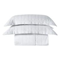 Cobre Leito King Basic 300 Fios 7 Peças - Branco Ethnic Cobre Leito King Basic 300 Fios 7 Peças - Branco Ethnic