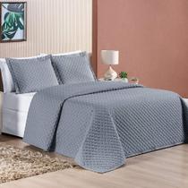 Cobre Leito King Doroty Micropercal 100% Poliéster - Cinza