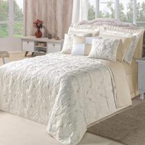 Cobre Leito King Dupla Face Micropercal 180 Fios Melody 5 peças - Marfim Cobre Leito King Dupla Face Micropercal 180 Fios Melody 5 peças - Marfim