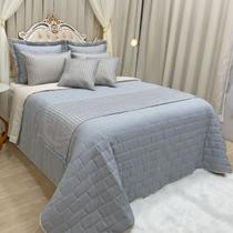 Cobre Leito King Dupla Face Super Luxo 200 Fios Kit 10 Peças Picasso Cinza Cobre Leito King Dupla Face Super Luxo 200 Fios Kit 10 Peças Picasso Cinza