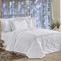 Cobre Leito King Matelassê e Guipir Royalle 5 Peças - Branco Cobre Leito King Matelassê e Guipir Royalle 5 Peças - Branco